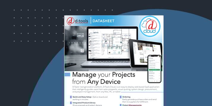 D-Tools Cloud Datasheet