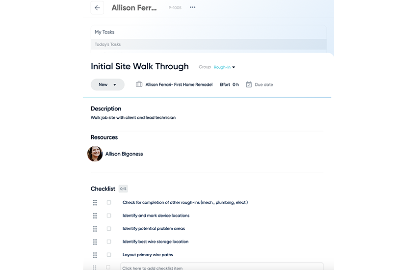 Field User Project Management